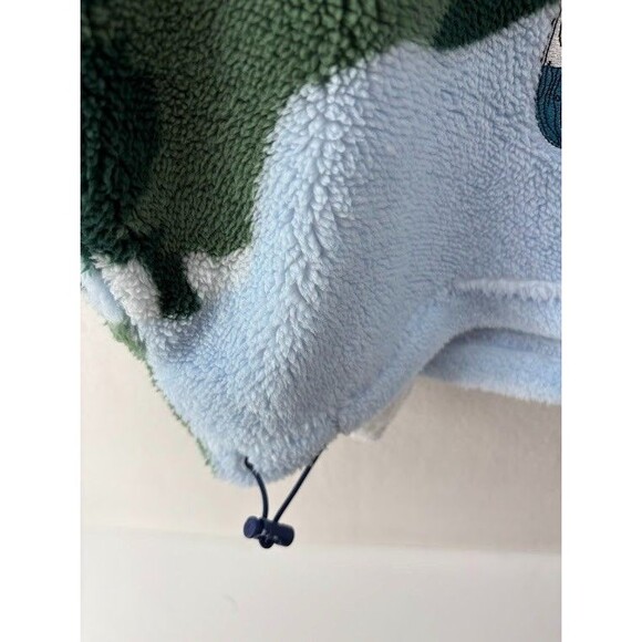 Disney Mickey Mouse & Friends Ski Scene Sherpa Quarter Zip Crewneck Size 2X - Picture 6 of 10